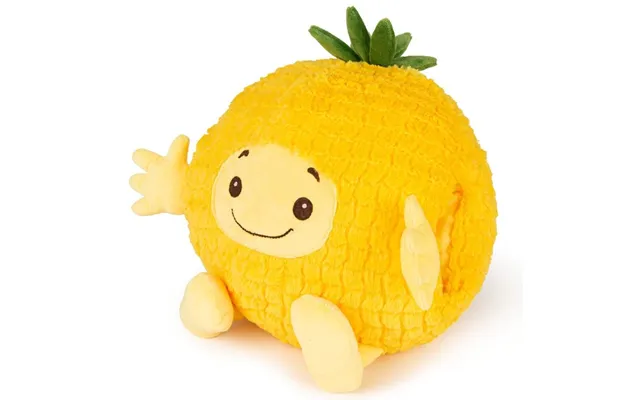 Noxxiez Kæmpe Bamse, Håndvarmer Og Pude - Ananas