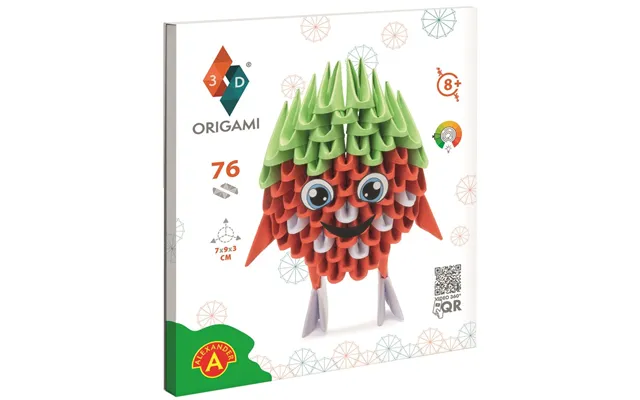 Origami 3d - Jordbær