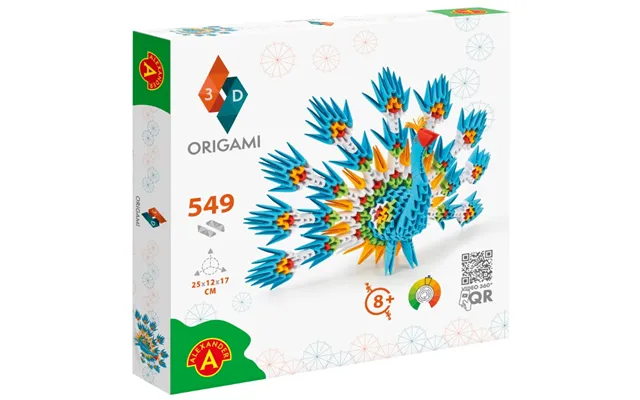 Origami 3d - Påfugl