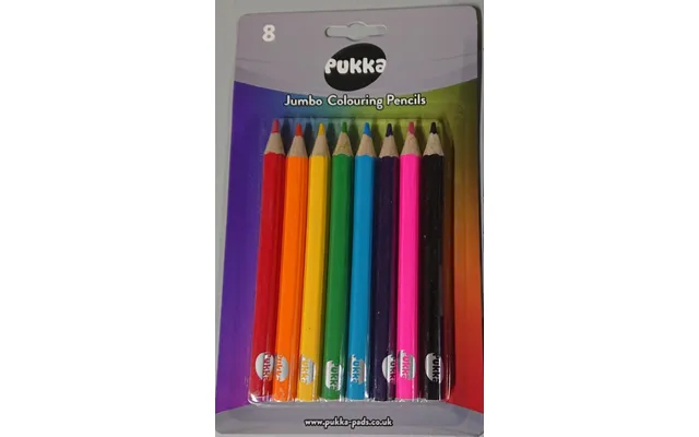 Pukka Jumbo Farveblyanter 8 Stk.