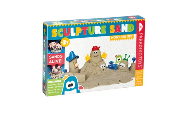 Sandskulpturer Monster Sæt Med 1kg Formbart Sand