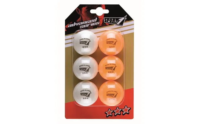 Sport1 Bordtennis Bolde 40mm ''advanced 3 Star'' 6 Stk.