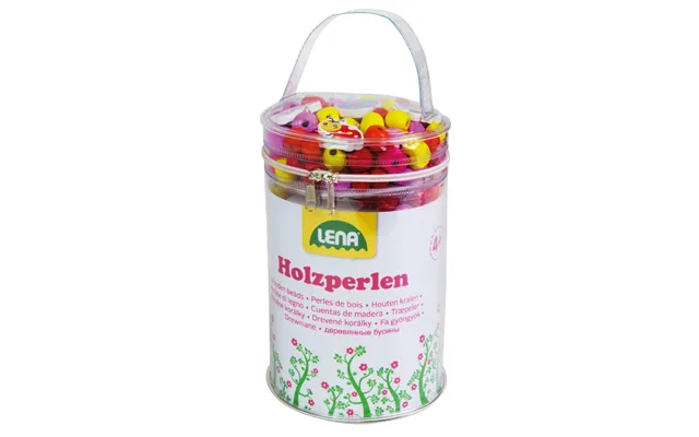 Træperler Stor Pakke Pink - Lav-det-selv Halskæde