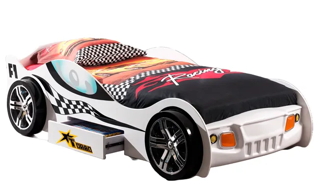 Turbo Racing Bilseng Med Skuffe - Hvid
