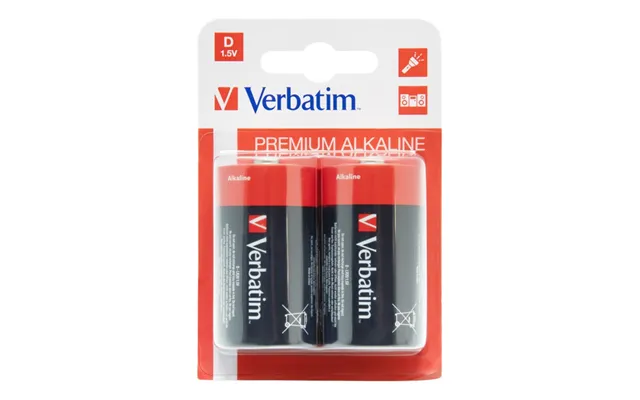 Verbatim D Batteri 2 Stk. Lr20