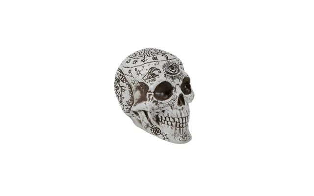 Halloween Kranium Med Runer Og Symboler