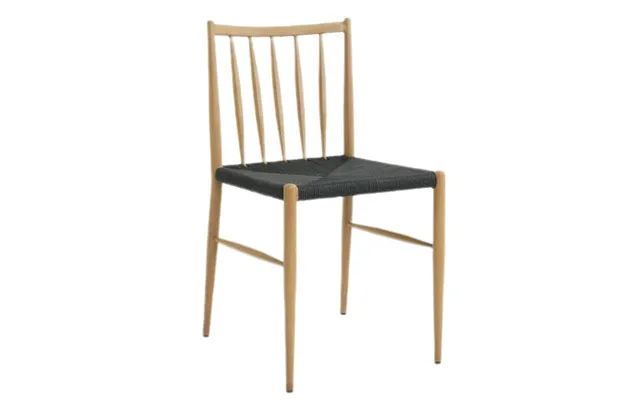 Homeville Mona Med Fletsæde Natur Sort 41,5x49,5x77cm