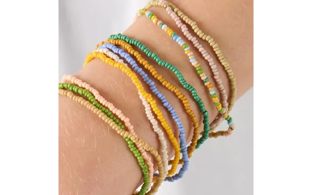 Armbånd M Sommer Glasperler - Ib Laursen Pk. M 12 Stk.