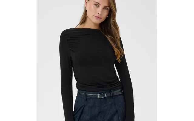 Bluse Sort Viggasz M Boatneck Hals - Saint Tropez