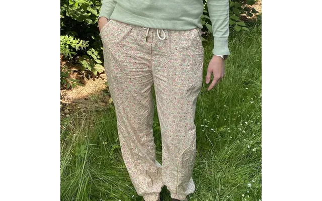 Bukser Ingrid Svag Gul M Blomster - Costamani