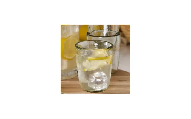 Drikkeglas M Struktureret Klart Glas - Ib Laursen