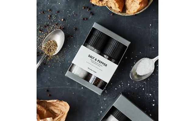 Gaveæske M Fransk Havsalt & Økologisk Peber - Nicolas Vahé 60 & 120 G