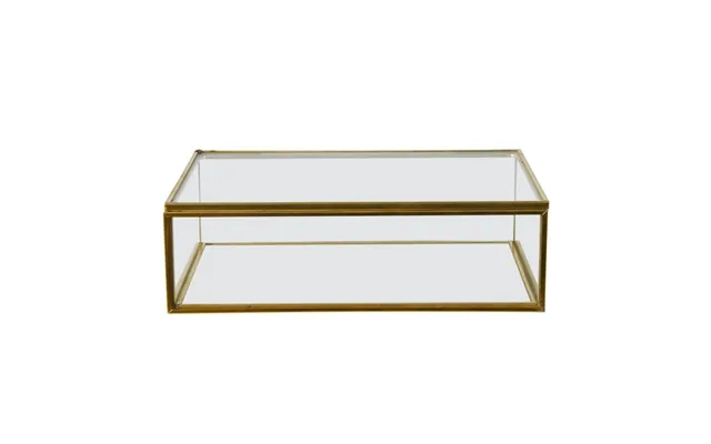 Glasæske M Låg Og Guldfinish - Speedtsberg 12x17