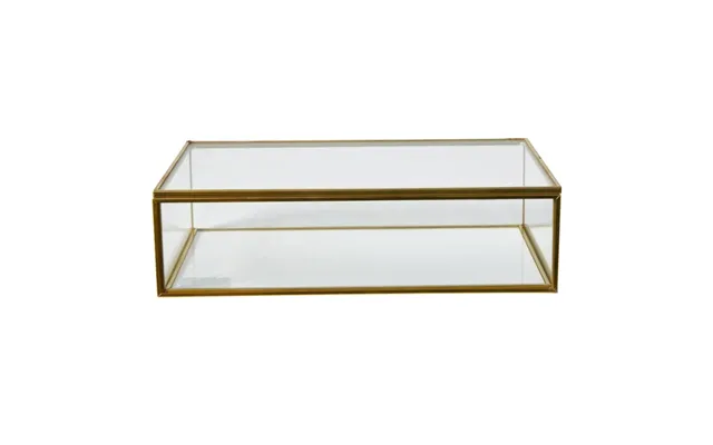 Glasæske M Låg Og Guldfinish - Speedtsberg 13x20