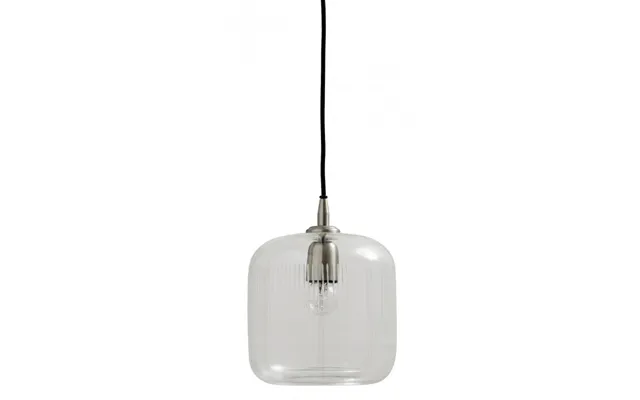 Hængelampe Glas M Striber - Nordal