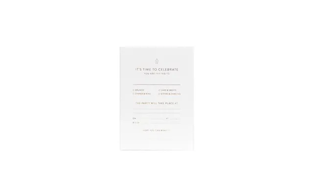 Invitation M Guldfarvet Tekst - Monograph By House Doctor