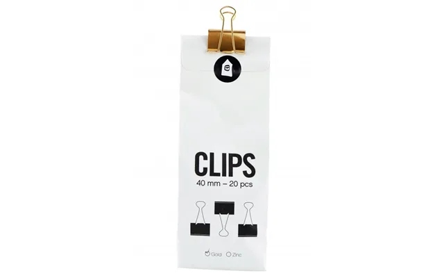 Klips Office Guldfarvet 40 Mm - House Doctor