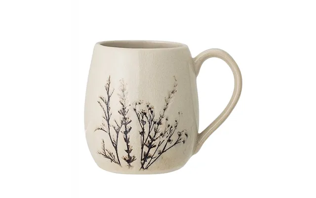 Krus Bea Creme M Grene - Bloomingville