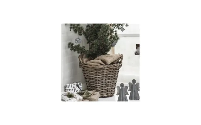 Kurv Konisk Rattan M Plast - Ib Laursen H 36 Cm