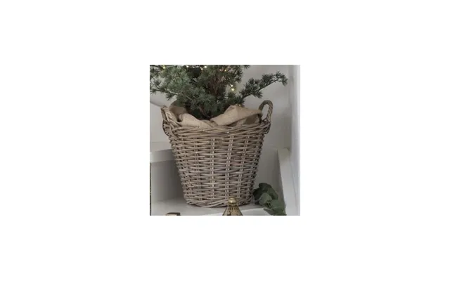 Kurv Konisk Rattan M Plast - Ib Laursen H 39 Cm