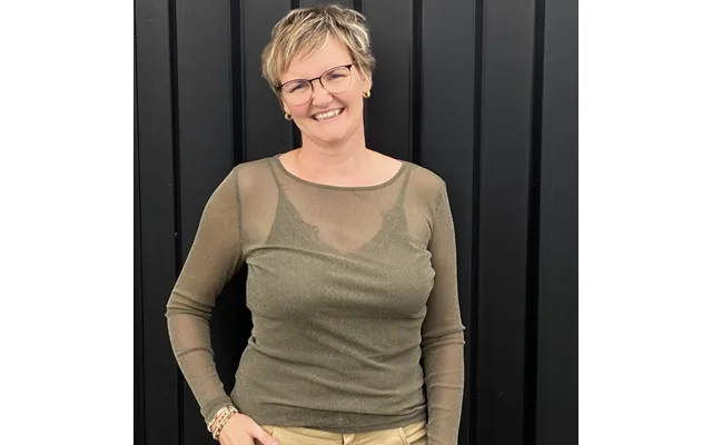 Mesh Bluse Agnes Armygrøn - Costamani