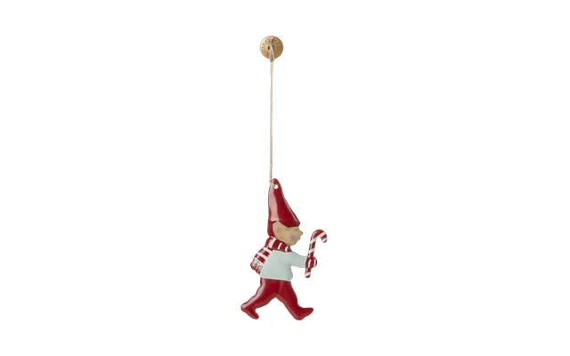 Nisse M Sukkerstok Metalornament - Maileg