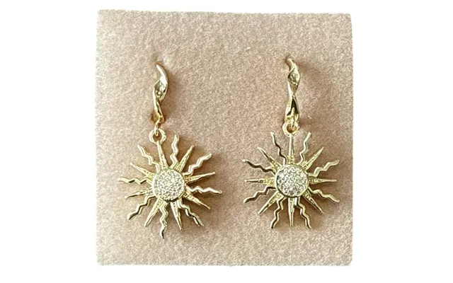 Øreringe - Friihof Siig Sun Earring Guldbelagt