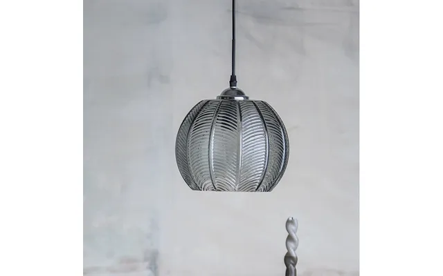 Pendel Lampe Adar Grå Glas - Bloomingville Ø 22