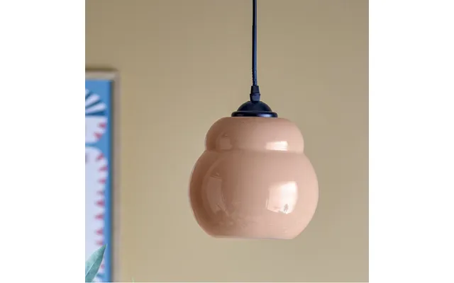 Pendel Loftslampe Motella Glas Rosa - Bloomingville