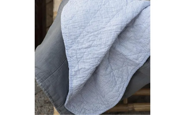 Quilt Vattæppe M Blå Mælkedrenge Striber - Ib Laursen 130x180