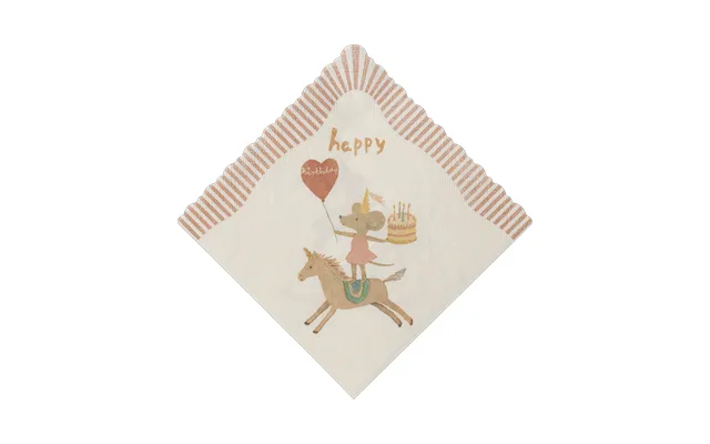 Serviet Happy Birthday Enhjørning - Maileg