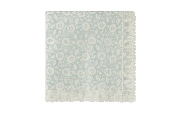 Serviet Mint Farvet M Blomster - Maileg