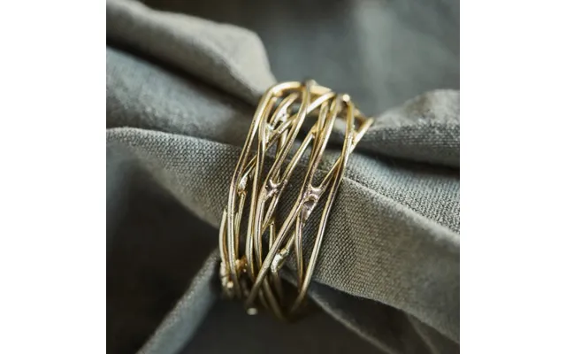 Servietring Ring Gylden Finish - House Doctor