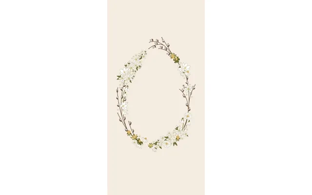 Servietter M Blomster Som Påskeæg - Ib Laursen 16 Stk.