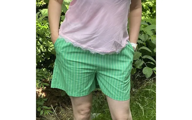 Shorts Nettysz Grønne M Striber - Saint Tropez
