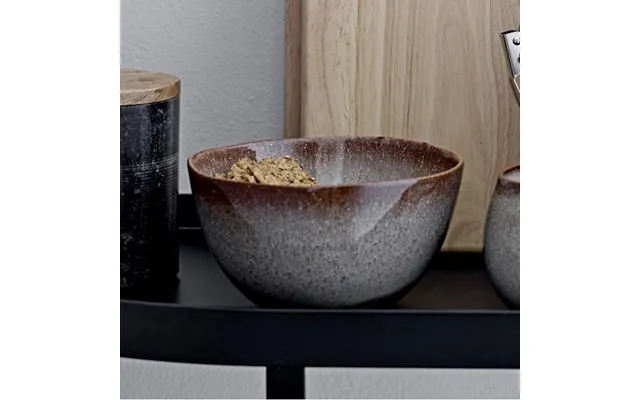 Skål Sandrine Grå, Stentøj - Bloomingville Ø 15 Cm