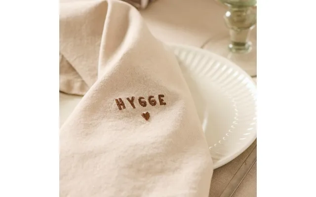 Stofserviet Tradition Sandfarvet M Hygge - Ib Laursen