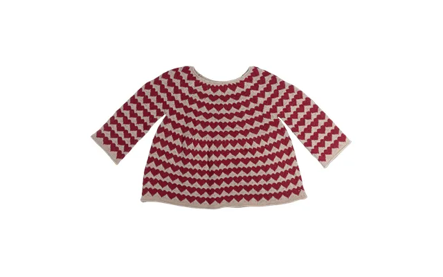 Strikket Sweater M Hjerter T Børn Str. 5-6 År - Maileg