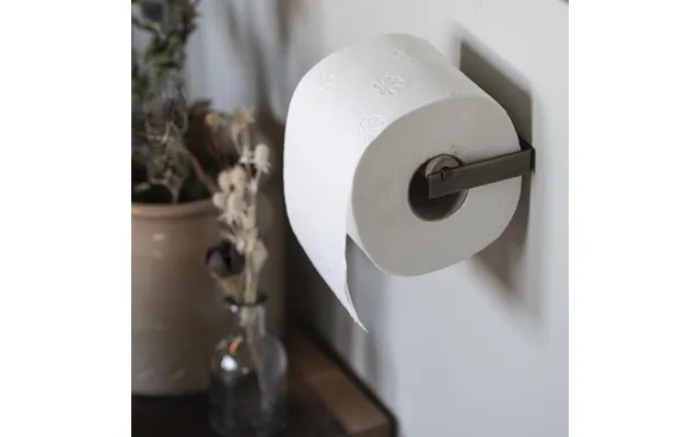 Toiletrulleholder Altum Messingfinish M Trærulle - Ib Laursen