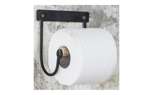Toiletrulleholder Bue M Trærulle Sort - Ib Laursen