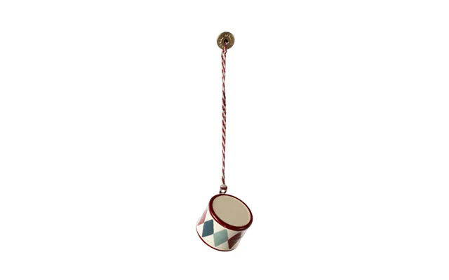Tromme Metalornament Klassisk Rød & Blå - Maileg
