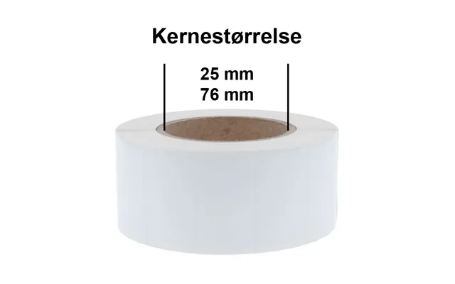 80mm X 40mm - Hvid Vinyl