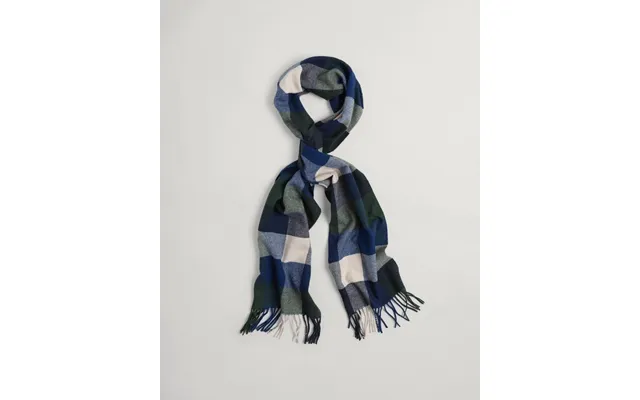 D2. Multi Check Scarf Dk Musta