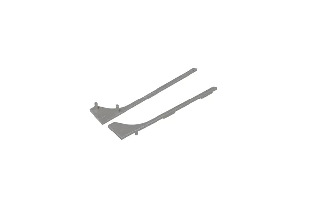 1 Stk. Endestykke Base - Sølvfarvet