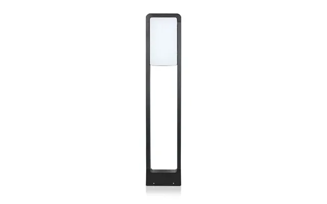 10w Led Bedlampe, 80cm - Ip65, Sort, Samsung Led Chip, Kold Hvid, Udendørs