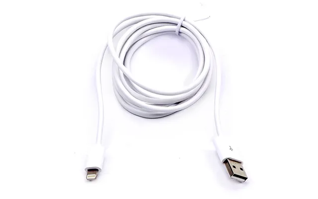1,5m Mfi Lightning Til Usb Kabel, 2.4a - Hvid, Apple Certificeret, Fleksibel Og Holdbar