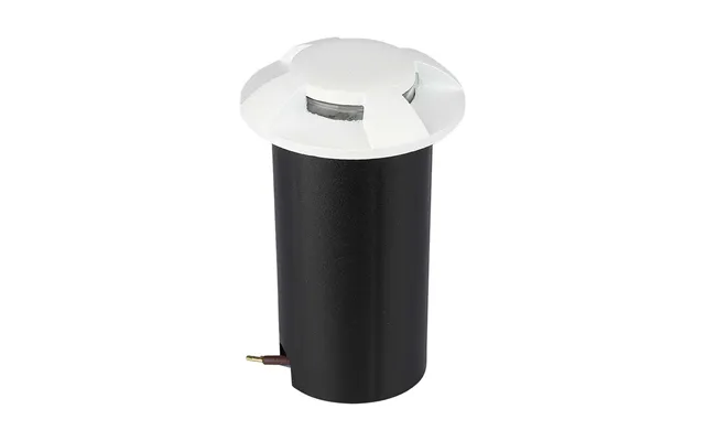 1w Led Nedgravningsspot Trappelys, 12v - Ip67, 3000k, Ø60mm, Sort, Hul Ø4,3cm