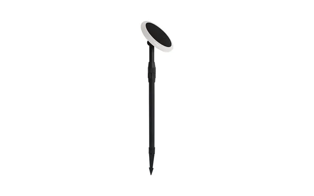 2 Stk. 3w Led Solcelle Havelampe - Ip65, 2-i-1 Spyd Eller Fod, Højdejusterbar 42-80cm, Sort Hvid, Inkl