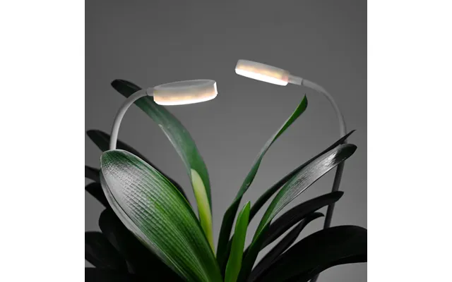 2 Stk. Fleksibel Plantelys Med Spyd - 12w, Timer, 40cm