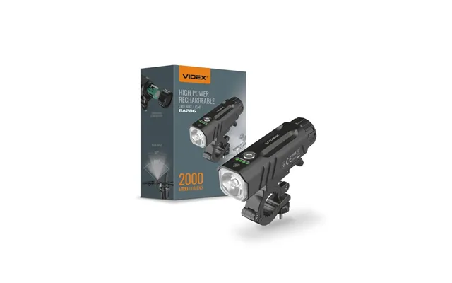 20w Led Cykellygte - 5000k, Sort